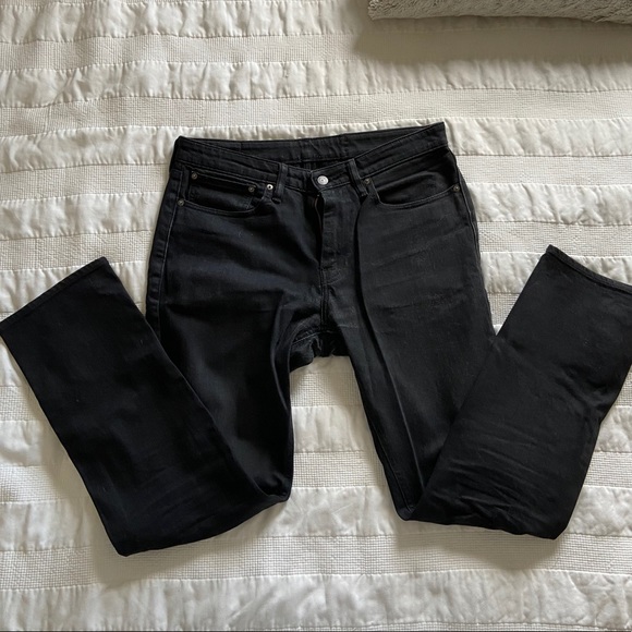 LEVI Jeans Slim Cut 34x32 Charcoal Wash - Picture 1 of 3